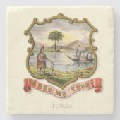 Florida-Staat (1876) Steinuntersetzer (Vorderseite)