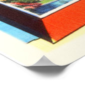 Florida Staat # 2 FL Old Vintage Travel Souvenir Poster (Ecke)