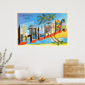 Florida Staat # 2 FL Old Vintage Travel Souvenir Poster (Küche)