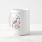 Florida Staat Bird Northern Mockingbird Kaffeetasse (Vorderseite Links)