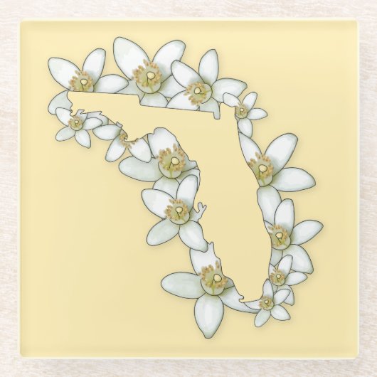 Florida Staat Blume Untersetzer (Vorderseite)