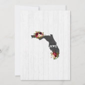 Florida Staat Blumenkohl Junggeselinnen-Abschied E Einladung (Rückseite)