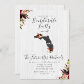 Florida Staat Blumenkohl Junggeselinnen-Abschied E Einladung (Vorne/Hinten)