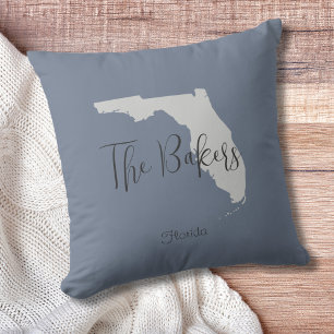 Florida Staat Familienname Throw Kissen