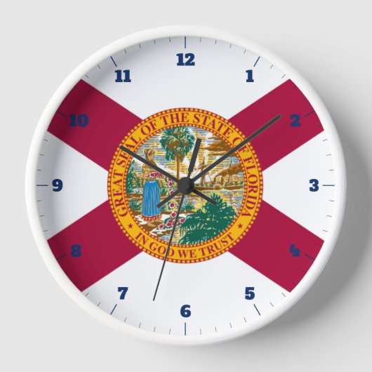 FLORIDA STAAT FLAG UHR (Vorderseite)