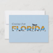 Florida Staat Flat Danke Karte (Vorderseite)