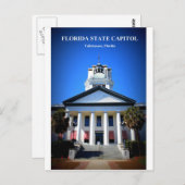 FLORIDA STAAT HAUPTSTADT POSTKARTE (Vorne/Hinten)