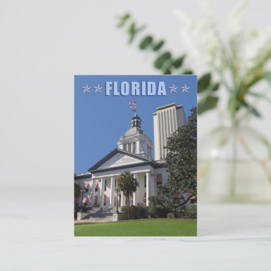 Florida Staat Hauptstädte (alt und neu), Tallahass Postkarte (Stehend Vorderseite)