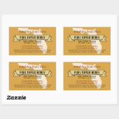 Florida Staat Honey Product Rectangle Stickers (Blatt)
