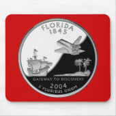 Florida Staat Imitate Quarter Mousepad (Vorne)