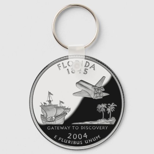 Florida Staat Imitate Quarter Schlüsselanhänger (Vorderseite)