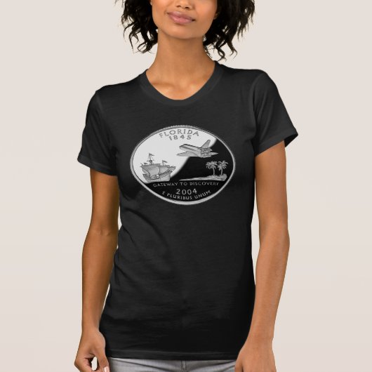 Florida Staat Imitate Quarter T-Shirt (Vorderseite)