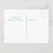 Florida Staat Karte aquamarines grünes Herz Zuhaus (Rückseite)