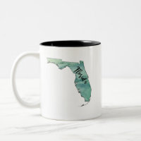 Florida Staat Karte Wasserfarbe
