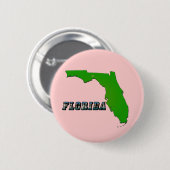 Florida Staat Map and Text Button (Vorne & Hinten)