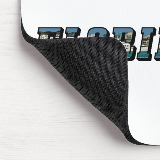 Florida Staat Map and Text Mousepad (Ecke)