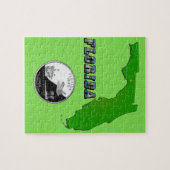 Florida Staat Map and Text Puzzle (Horizontal)