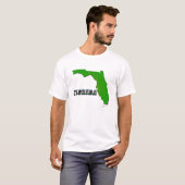 Florida Staat Map and Text T-Shirt (Vorne ganz)