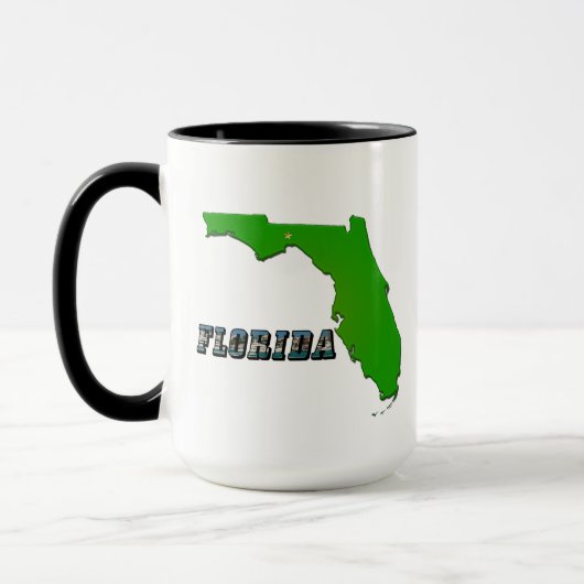 Florida Staat Map and Text Tasse (Links)