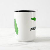 Florida Staat Map and Text Tasse (Zentrum)