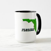 Florida Staat Map and Text Tasse (VorderseiteRechts)