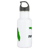 Florida Staat Map and Text Trinkflasche (Rückseite)