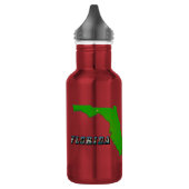Florida Staat Map and Text Trinkflasche (Links)
