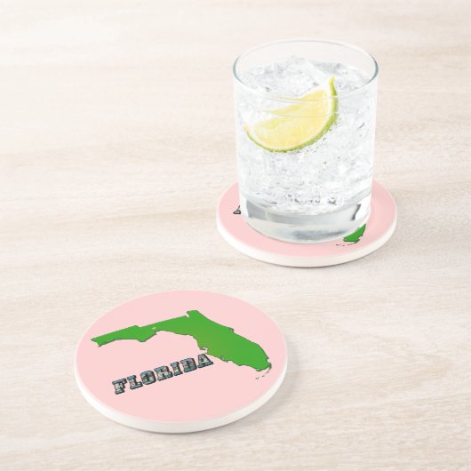 Florida Staat Map and Text Untersetzer (Seite)