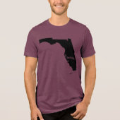 Florida Staat Map Belong Tri-Blend Shirt (Vorderseite)
