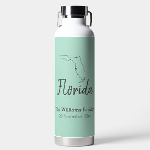 Florida Staat Map Personalisiert Family Wiedersehe Trinkflasche