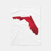 Florida Staat Map Silhouette Fleecedecke (Vorderseite)