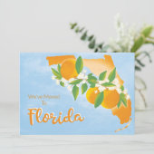 Florida Staat Orangenblüten - Neue Adresse Ankündigung (Stehend Vorderseite)
