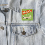 Florida Staat Retroposter. Button (Beispiel)