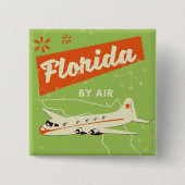 Florida Staat Retroposter. Button (Vorderseite)
