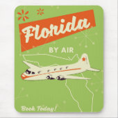 Florida Staat Retroposter. Mousepad (Vorne)
