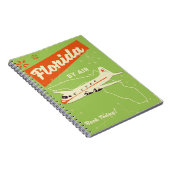 Florida Staat Retroposter. Notizblock (Rechte Seite)