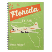 Florida Staat Retroposter. Notizblock (Vorderseite)