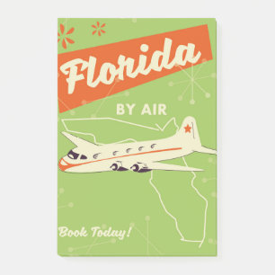 Florida Staat Retroposter. Post-it Klebezettel