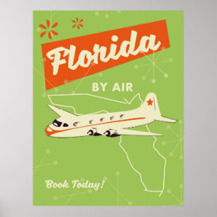 Florida Staat Retroposter. Poster