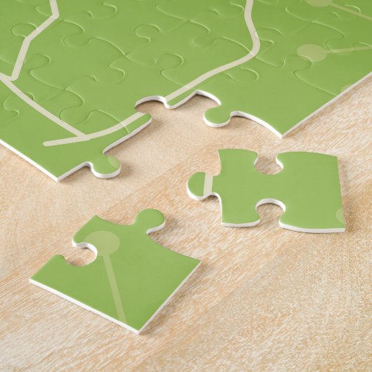 Florida Staat Retroposter. Puzzle (Seite)