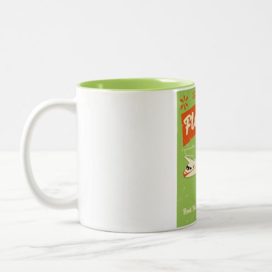 Florida Staat Retroposter. Zweifarbige Tasse (Links)