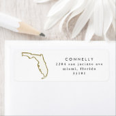 Florida Staat Rücksendeadressen-Aufkleber (Insitu)
