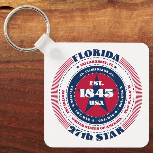 Florida Staat Schlüsselanhänger (Vorderseite)