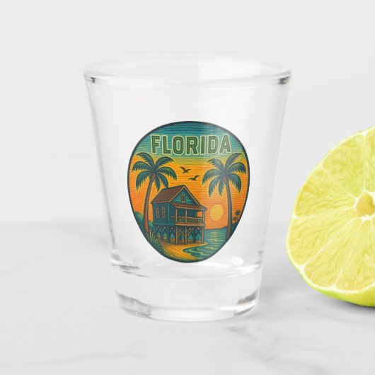 Florida Staat Shotglas Schnapsglas (Vorderseite)