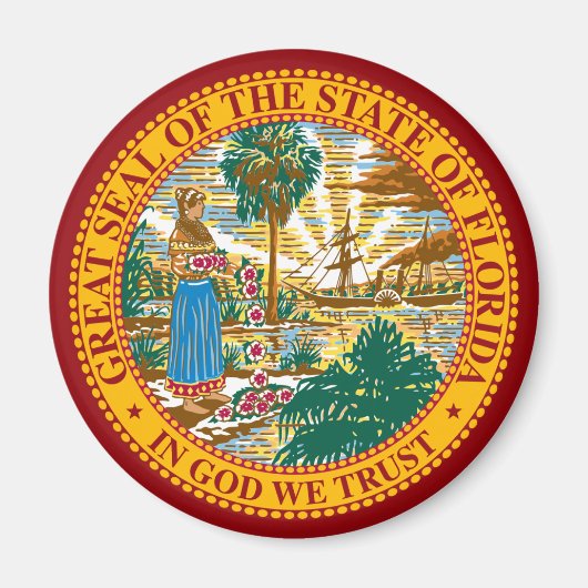 FLORIDA STAAT SIEGEL MAGNET (Vorne)