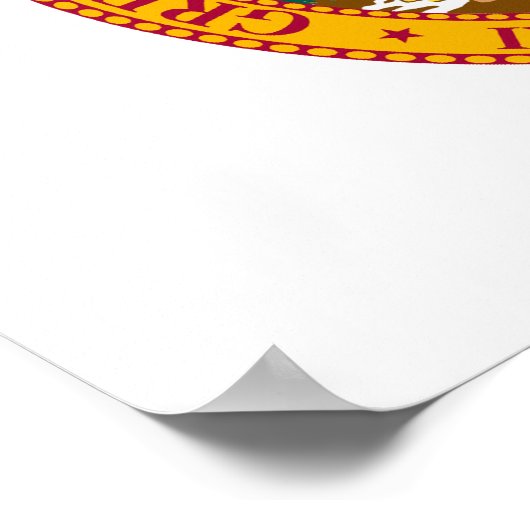 Florida Staat Siegel Poster (Ecke)