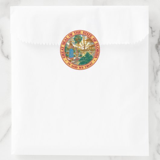 Florida Staat Siegel Stickers (Tasche)