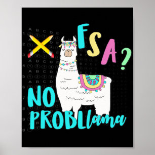 Florida Staat Test Day Llama für Studierende Poster