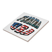 Florida-Staat und USA-Flaggentext Fliese (Seite)