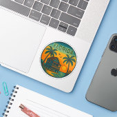 Florida Staat Vinyl Sticker (Laptop mit iPhone)